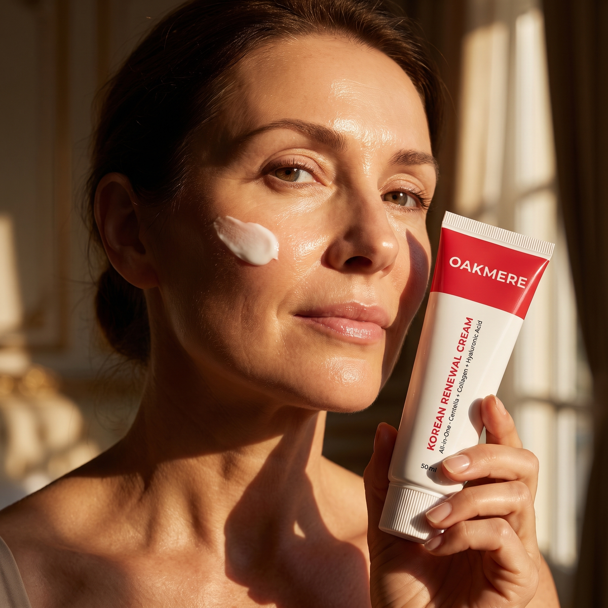 Applying Oakmere cream